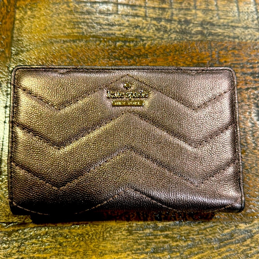 Kate Spade Bronze Metallic Wallet